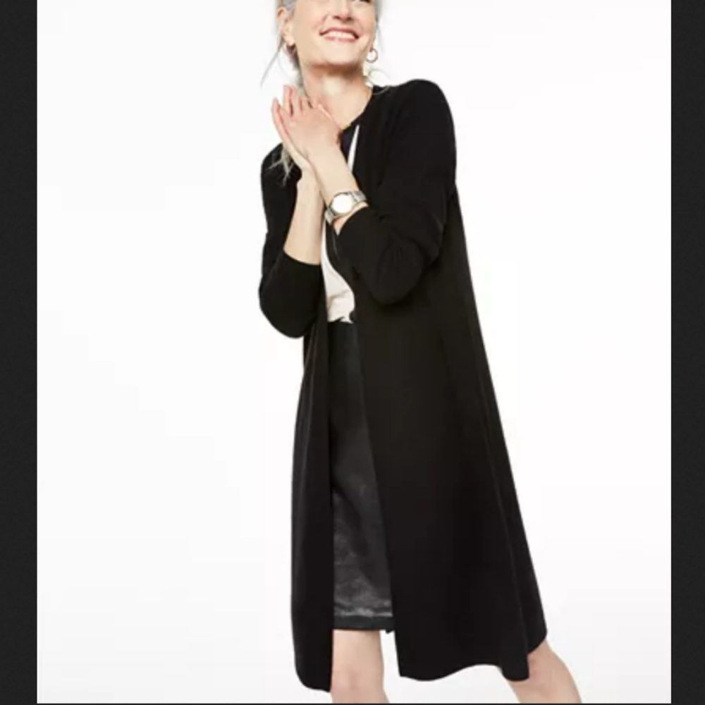 New Charter Club Pure Cashmere Duster Cardigan S - Picture 2 of 9